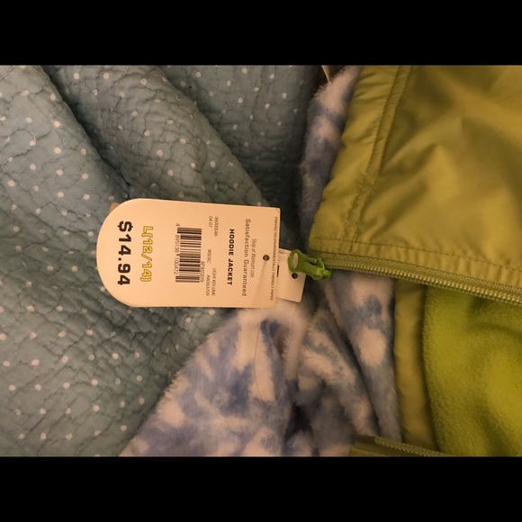 Fleece Lined Lime Green Spring Jacket - Picture 3 of 10